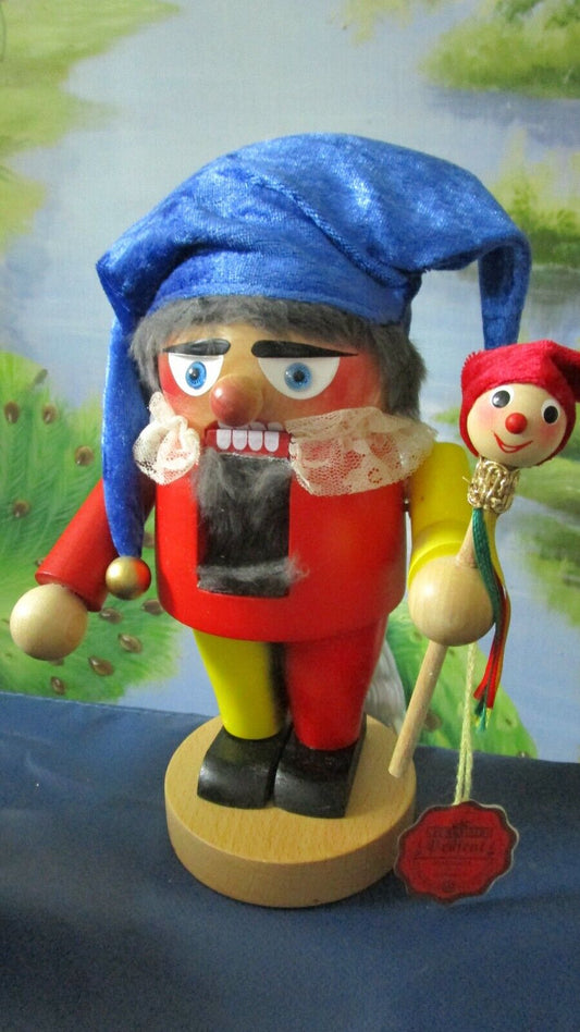 Steinbach 10" CHUBBY TROLL COURT JESTER Nutcracker S1532 SHOWROOM MODEL NO BOX