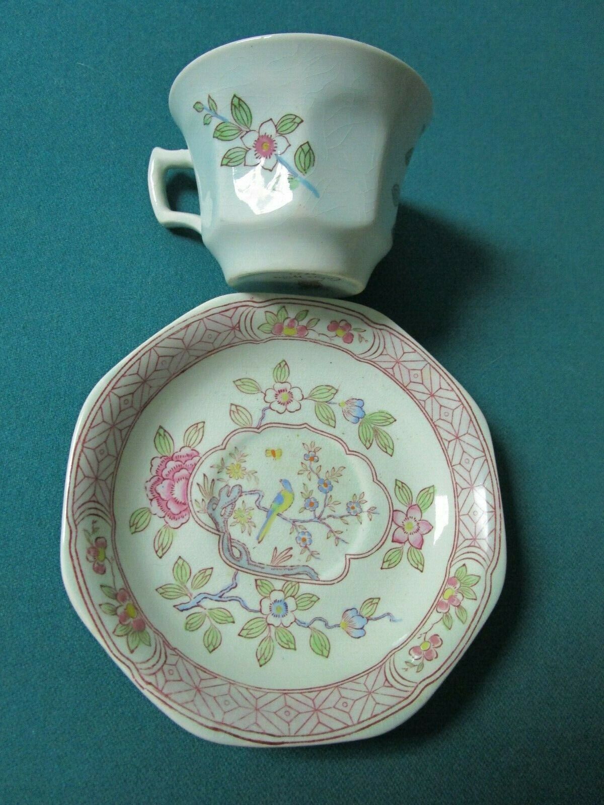 Antique Adams England Calyx Ware Tea And Coffee Cups And Saucer [86c] Pick 1