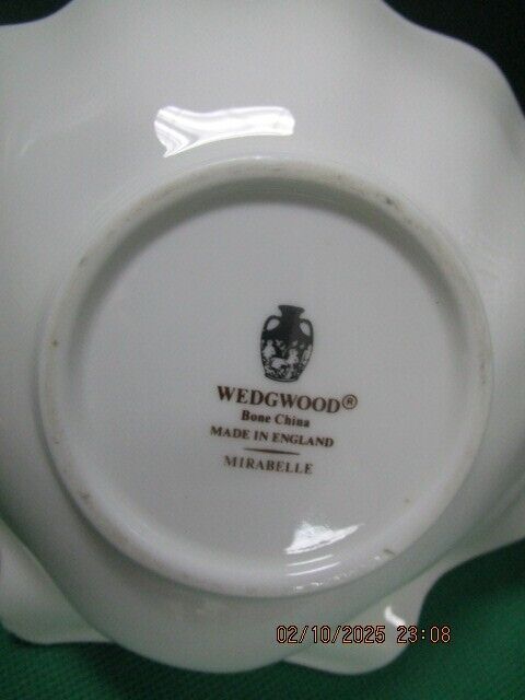 WEDGWOOD MIRABELLE SHELL VANITY DISH 6.50" [89C]