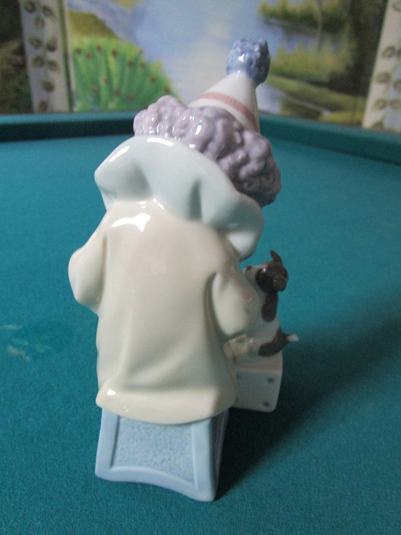 Lladro Figurine Clown And Dog 6" [*Aa]