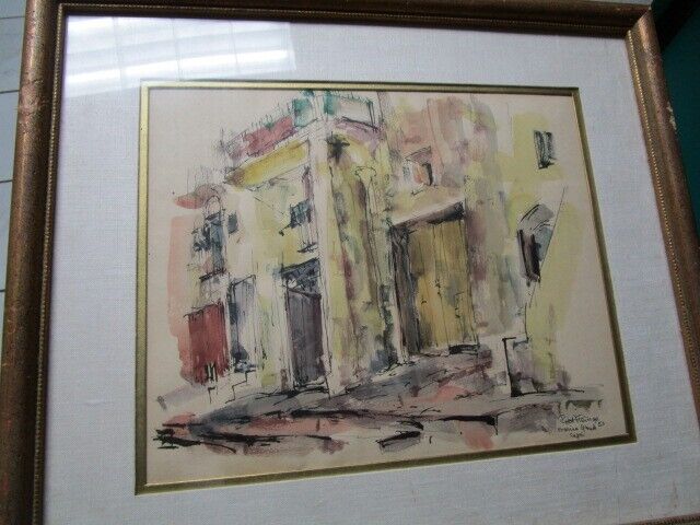 Robert Freiman American Artist Watercolor Original Marina Grande Capri