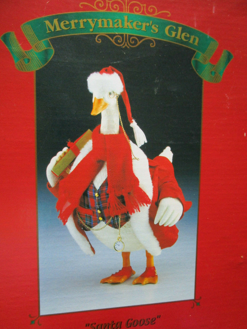 Kurt S. Adler Santa Goose Cloth Figurine Original Nib