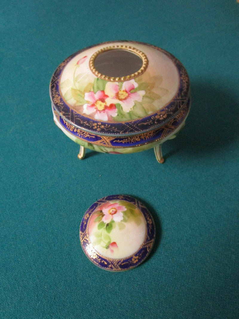 ANTIQUE VINTAGE NIPPON JAPAN POTTERY BOWL VANITY DISH HAIR RECEIVER FRUITS PICK1