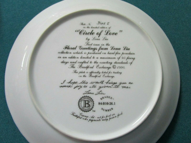 Lena Liu Collector Plates Floral Greetings Inspirational Pick 1 ^^