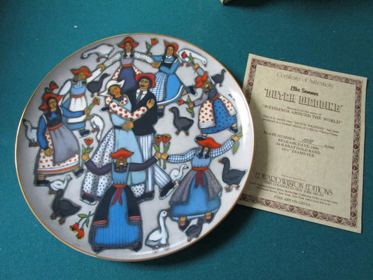 "WEDDINGS FROM AROUND THE WORLD" DUTCH BY ELKE SOMMERS COL  PLATE NIB ORIGIN