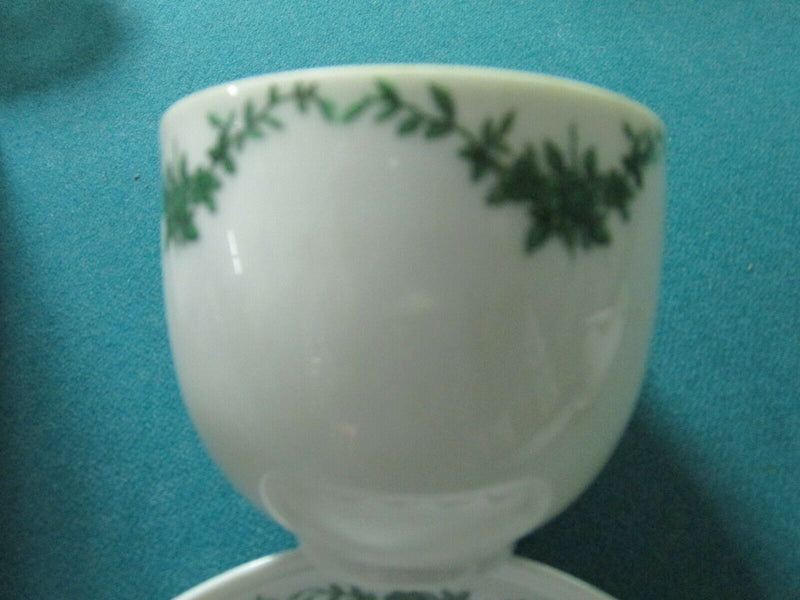 Fustenberg Germany Green Floral Swag Set Coffee Pot- Cups- Saucers- [84C]