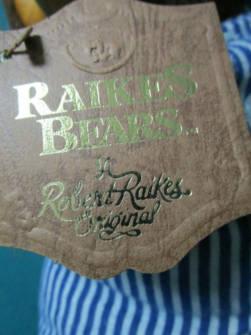 1990s  RAIKES BEARS ORIGINAL FROM ROBERT RAIKES DOLL BENJAMIN 16"  certs