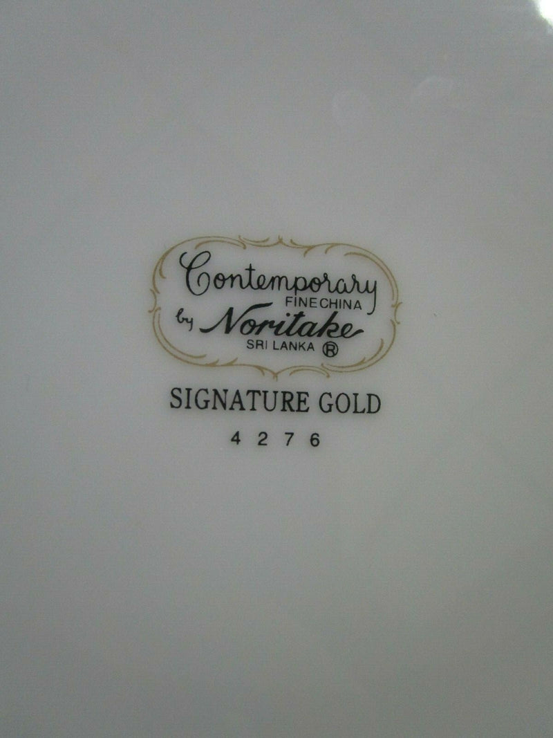 SIGNATURE GOLD NORITAKE 8 LUNCHEON  PLATE 9"