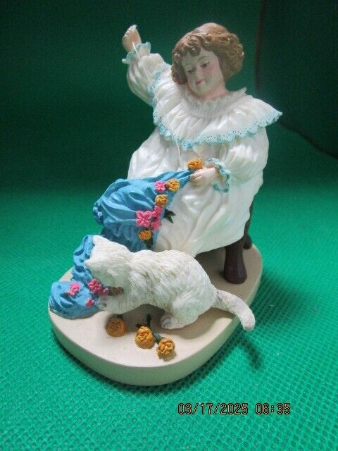 Maud Humphrey Bogart Figurine The Seamstress 3 X 3"