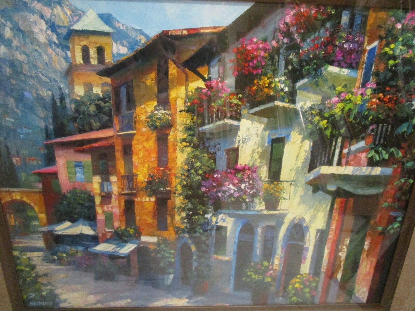 "Village Hideaway" by Howard Behrens  Hand Embellished Giclee on Canvas