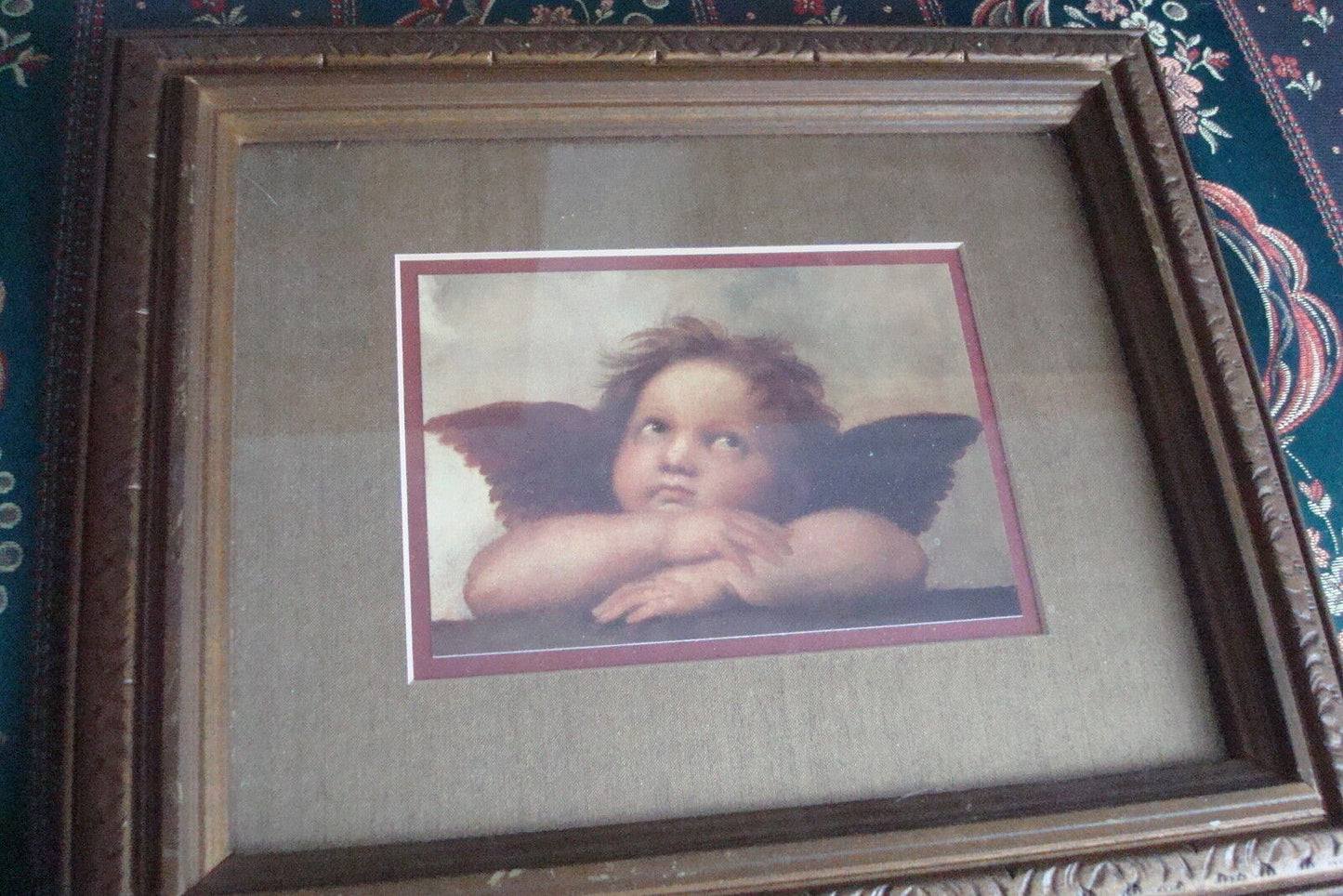 Angel by Rafael painting print, professionally framed, 12 x 10