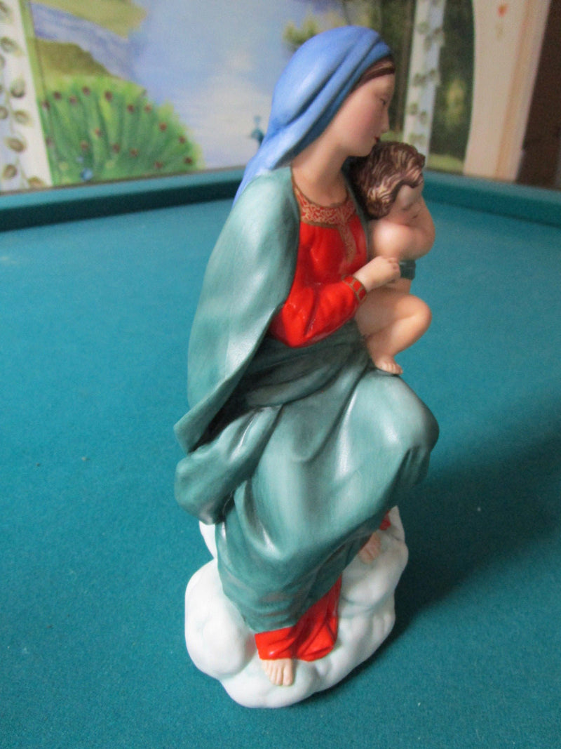 Madonna Di Foligno Sculpture Figurine Franklin Mint 9 1/2" Orig