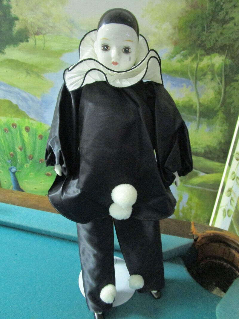 Harlequin Crying Jester Girls Deco Belle Epoque Silk Dresses Pink / Gold Pick1