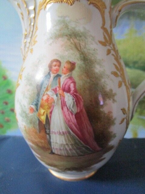 KPM Germany Pitcher Scepter Mark Antique Ptcher Creamer 6"
