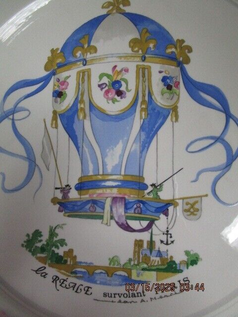 Villeroy & Boch "Le Ballon"by Jean Mercier painting  tray  13" diam [#142]