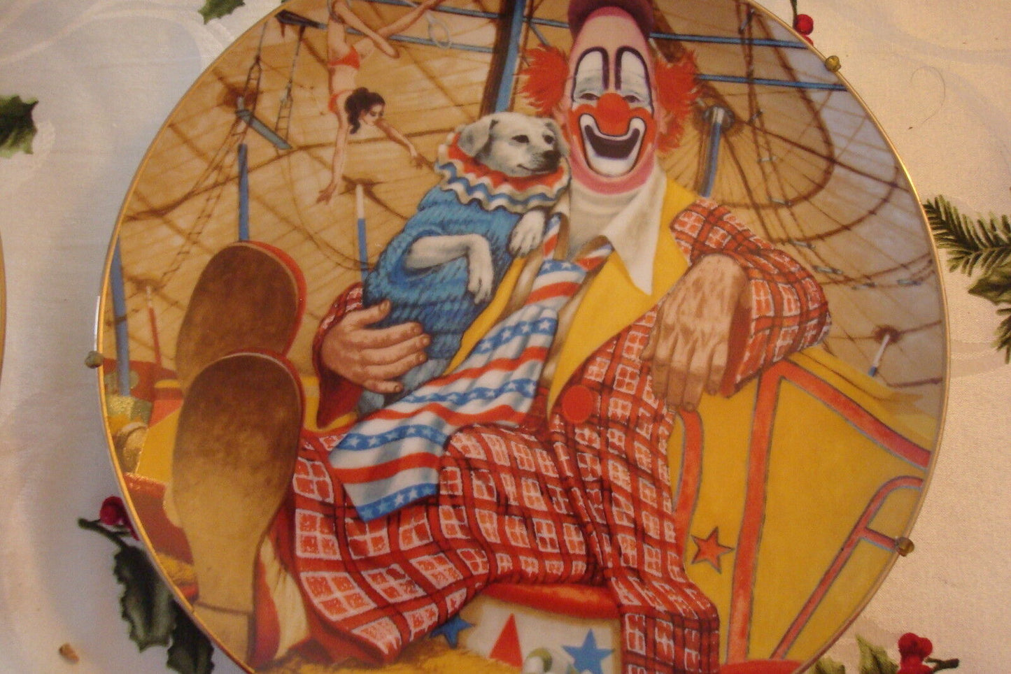 "Lou Jacobs"  Collector Plate, by artist R. Weaver-The Greatest Clowns