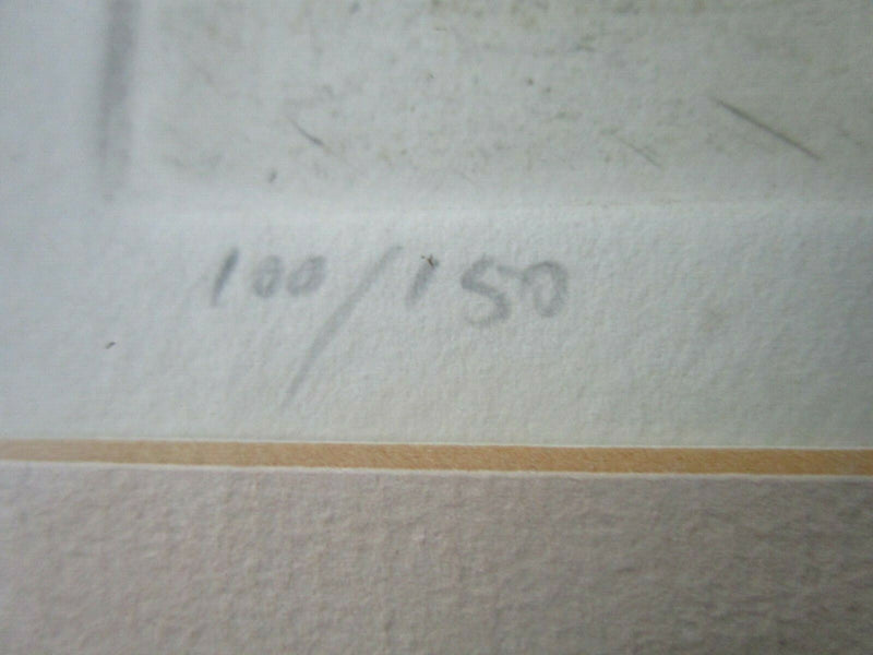 Ira MOSKOWITZ (1912-2001) American Jewish BRIDGE LITHOGRAPH SIGNED PENCIL NUMBER