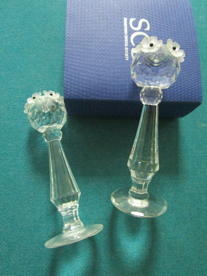 SWAROVSKI MAX SCHRECK FROSTED ANEMONES VASE BELLS TRINKET BOX CANDLEHOLDER PICK