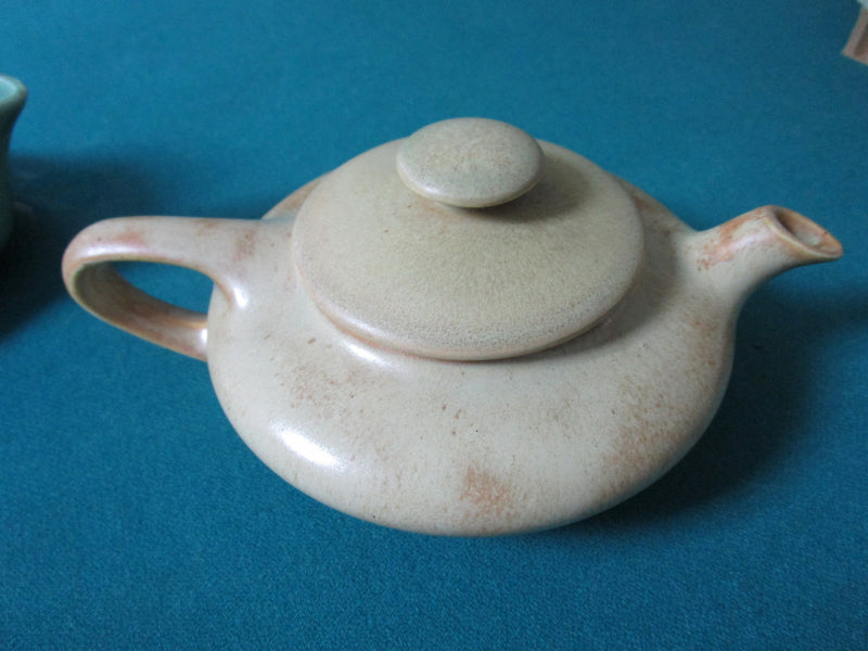 Flat Ceramic Teapot Tea For One -  Beige - Pick One^^^