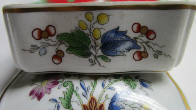 Ginori Italy Floral Pill Box   Vanity