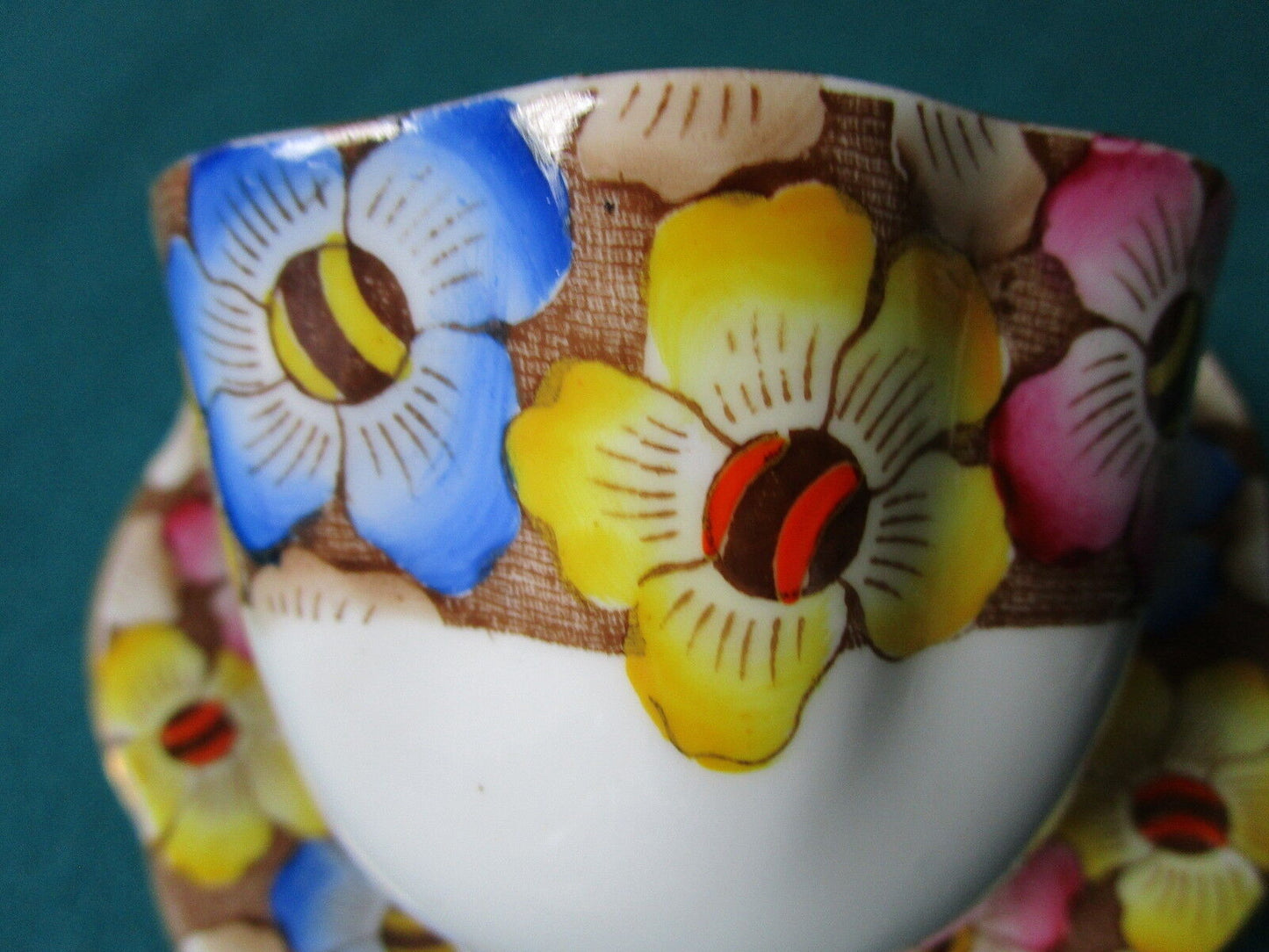 1940s  Vintage teacup & saucer Bone China Taylor Kent Longton England #6404 [81]