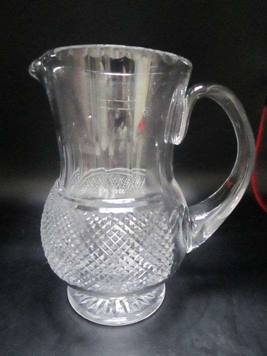 THISTLE CUT BY EDIMBURGH CRYSTAL SCOTLAND PITCHER JUG 7 1/4"