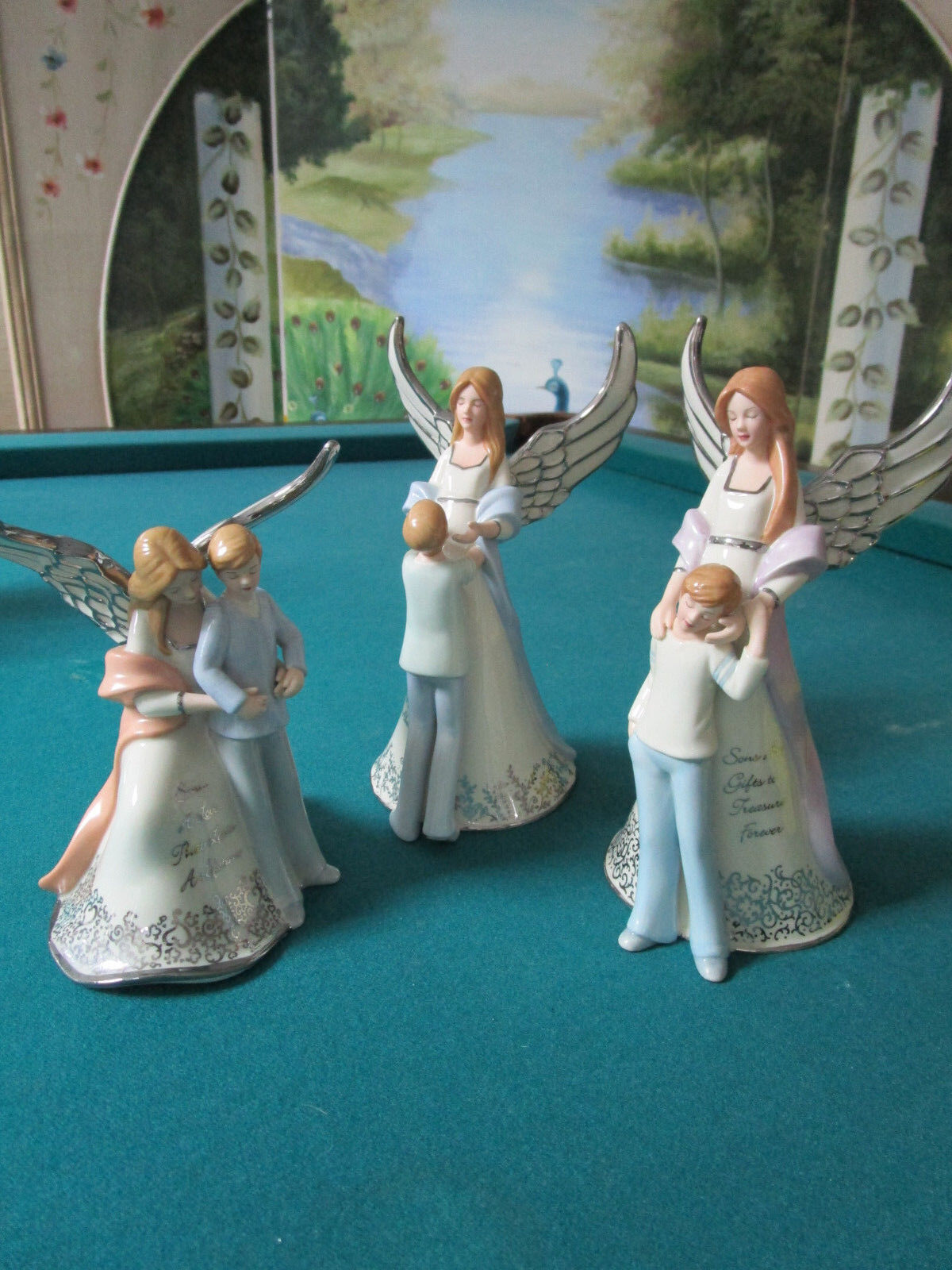 ANGELS MUSIC BOX HEIRLOOM PORCELAIN "FOREVER MY SON" COLLECTION MUSIC BOX pick1