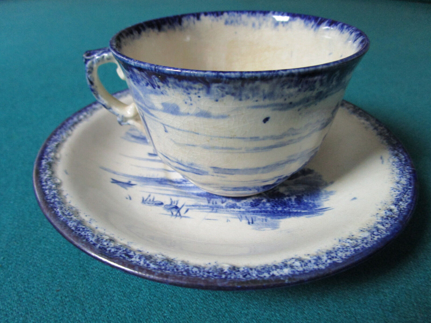 1890s CUP AND SAUCER EMPIRE WORKS STOKE ON TRENT  [61]