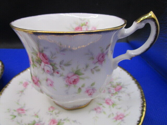 Royal Albert Concerto - Victoriana Rose  Porcelain Teacup & Saucer Pick 1 [80B]