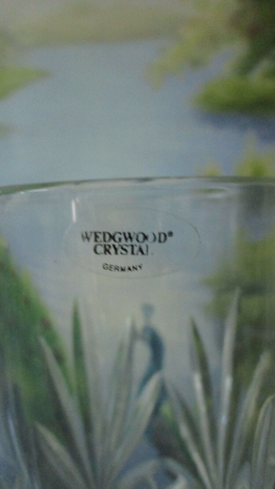 WEDGWOOD ENGLAND CRYSTAL VASE 8 1/2 X 4" NEW IN BOX