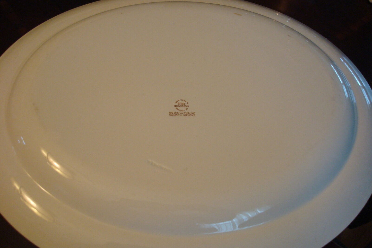 Wedgwood EASTERN FLOWERS TKD 426 Large Oval TRAY 17" ORIGINAL