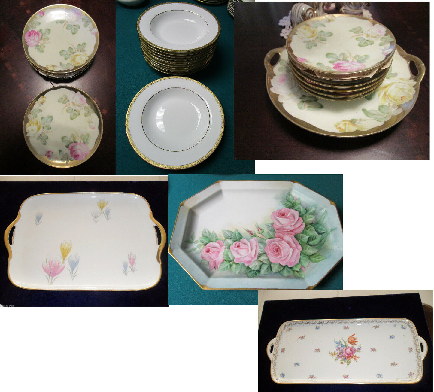 Tirschenreuth - Heinrich Bavaria China Plates Trays Cake Bread Plates Pick 1