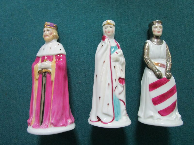 Francesca Art Stafordshire England Chess Pcs King Arthur, Lancelot & Guinevere