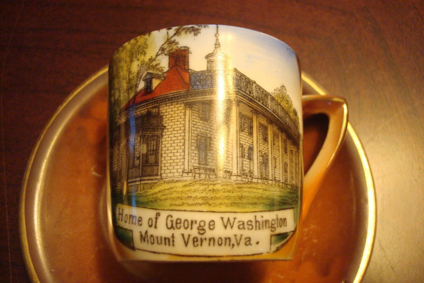 Altenburg Germany souvenir coffee cup & saucer "Home of George Washington"[86]