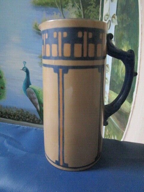 ANTIQUE Belleek Willets Hand-Painted Pitchers Tankard by Willets N. JERSEY PICK1