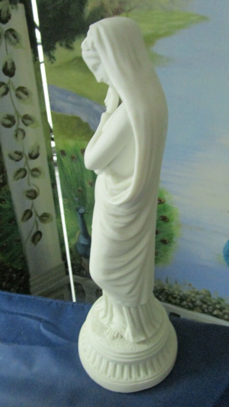 PARIAN SCULPTURE GREEK VIRTUE ARTS ALLEGORY TO THEATER 15"