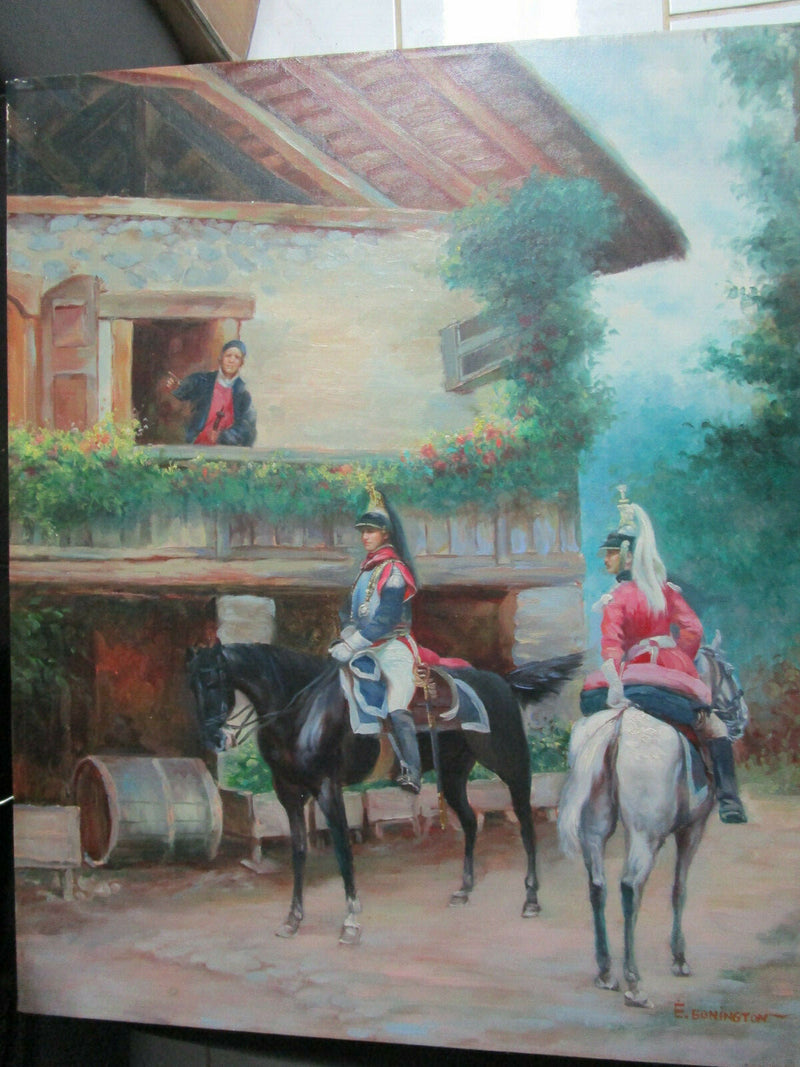 OIL PAINTING BY E. BONINGTON IMPRESSIONIST STYLE ON CANVAS