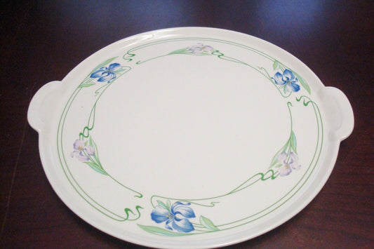 Villeroy and Boch ENGLAND "Verona" two handle tray ORQUIDS  12 1/2"