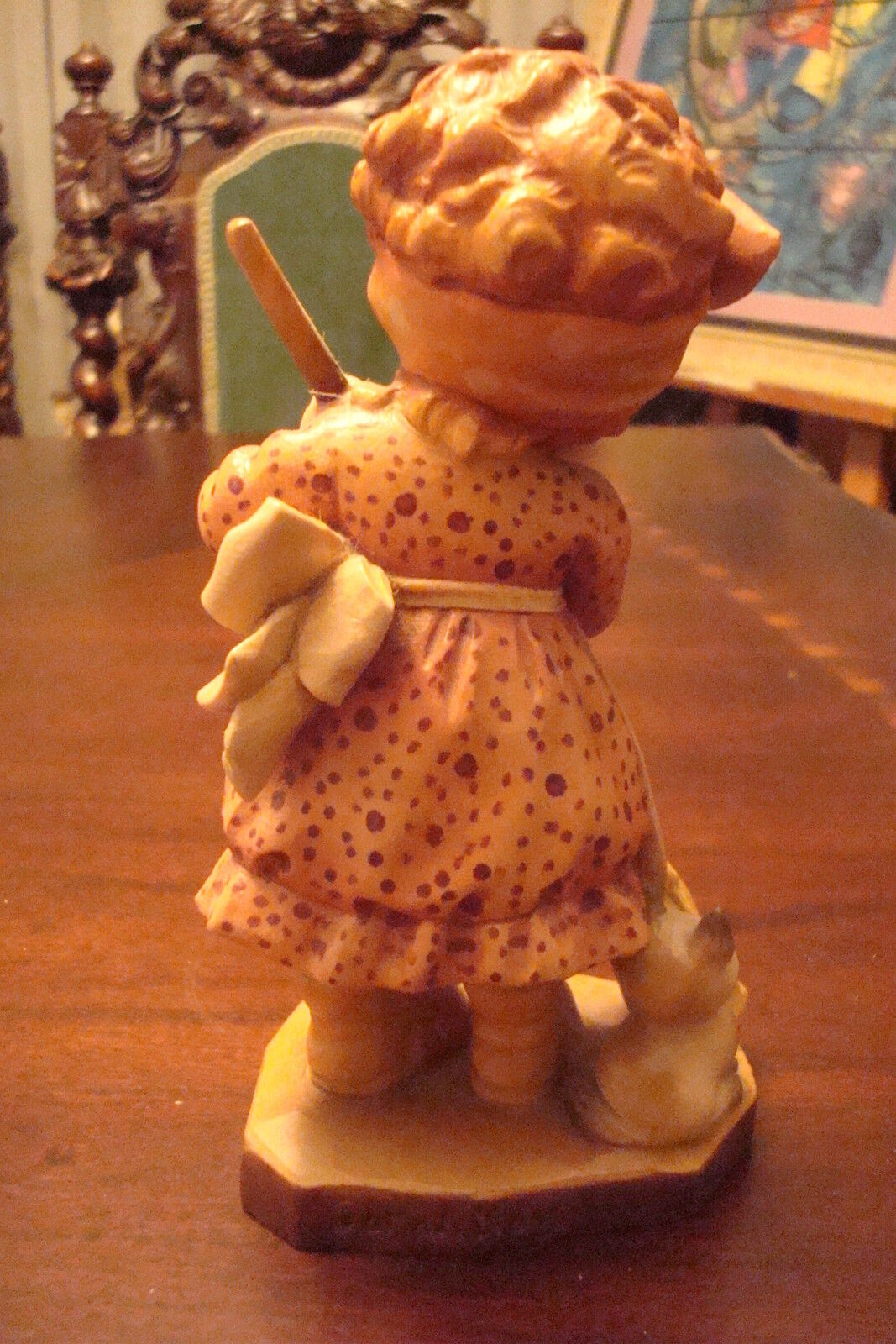 ANRI Sarah Kay "Sweeping" -SIGNED Ulrich Berardi 6" tall, made in Maplewood NIB