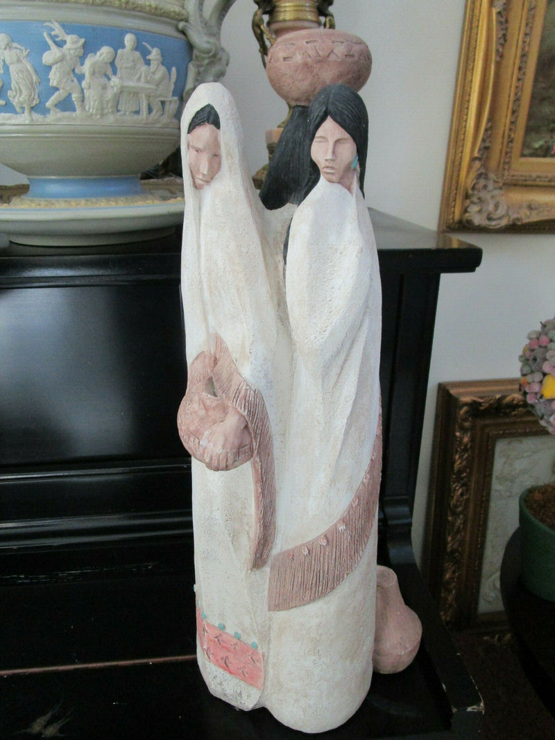EARTH WIND & FIRE  SOUTHWESTERN INDIAN WOM 1988-Austin SCULPTURE FIGURINE