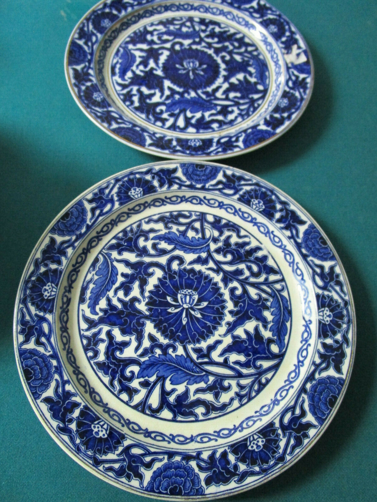 ANTIQUE 1800s BLUE WARE MINTON - ENOCH WOOD BURSLEM - 2 DINNER PLATES  PICK ONE