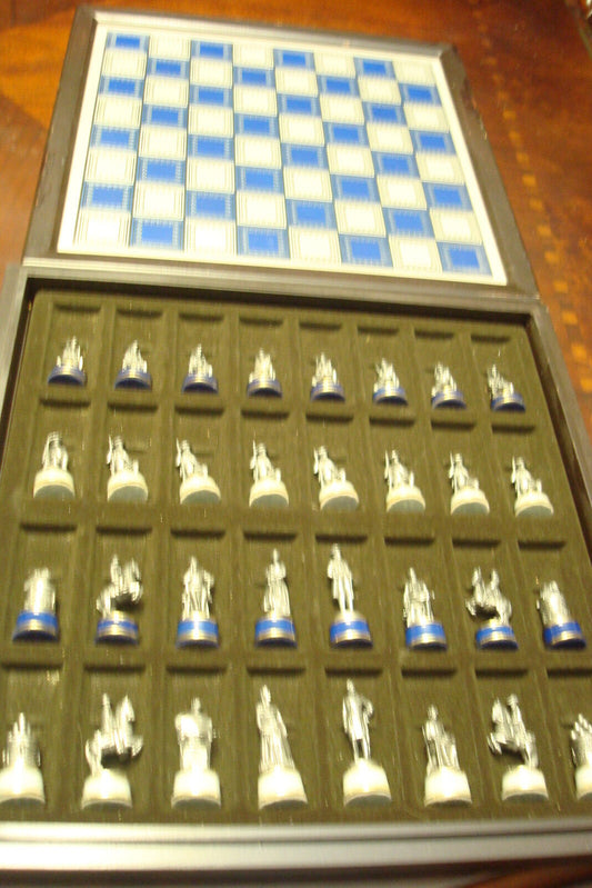 1983 FRANKLIN MINT CIVIL WAR Chess Set[a**4]