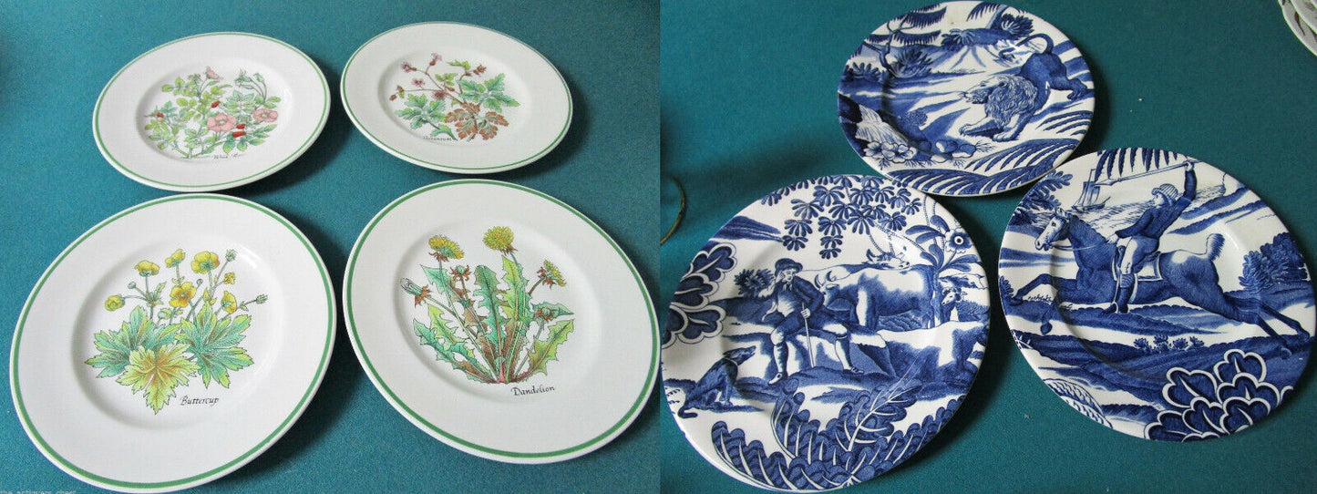 TIFFANY & CO JOHNSON BROS -MENAGERIE-  -WILD FLOWERS- SALAD PLATES ORIGIN PICK 1