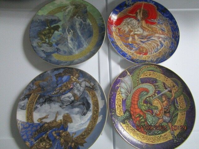 Hutschenreuther Der Ring des Nibelungen Collector's Plates set of 4^^