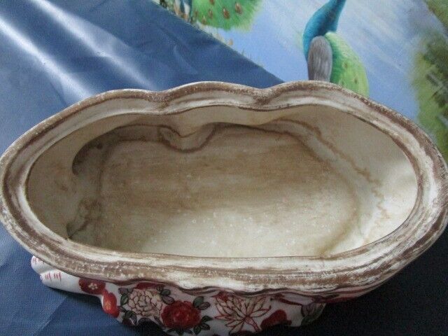 19th Century Porcelain Rabbit Tureen in Famille Rose