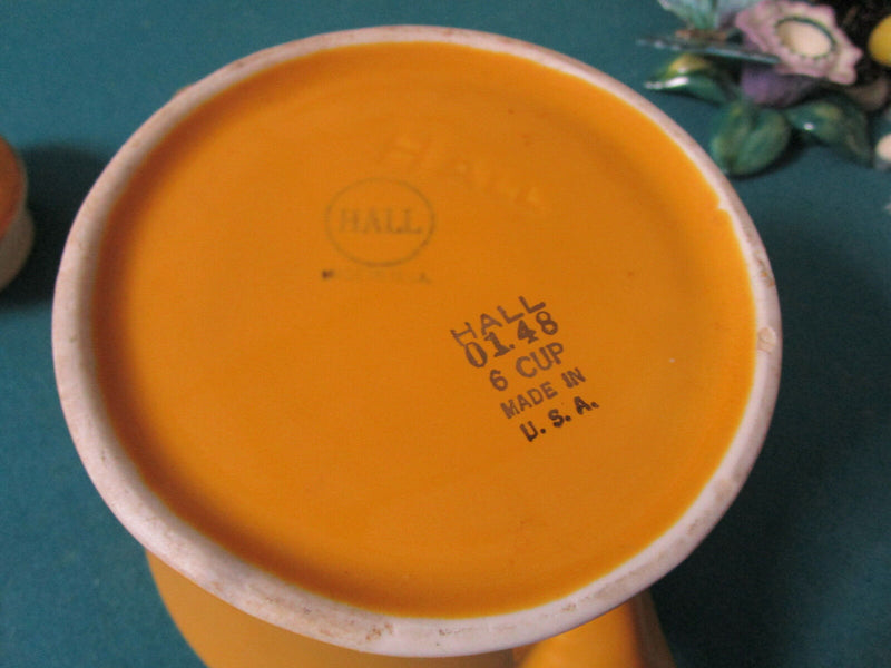 Hall Usa Pottery Teapot Yellow, Orange And Shakers - Pick1 ^^