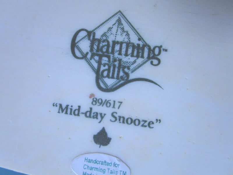 Fitz And Floyd Charming Tails "Mid Day Snooze" Inspirational