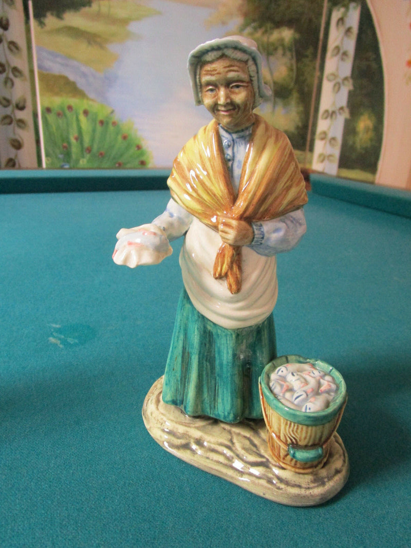 GORT USA POTTERY FIGURINES: FISHERMAN  FISH VENDOR & DUTCH CHILDREN orig PICK 1