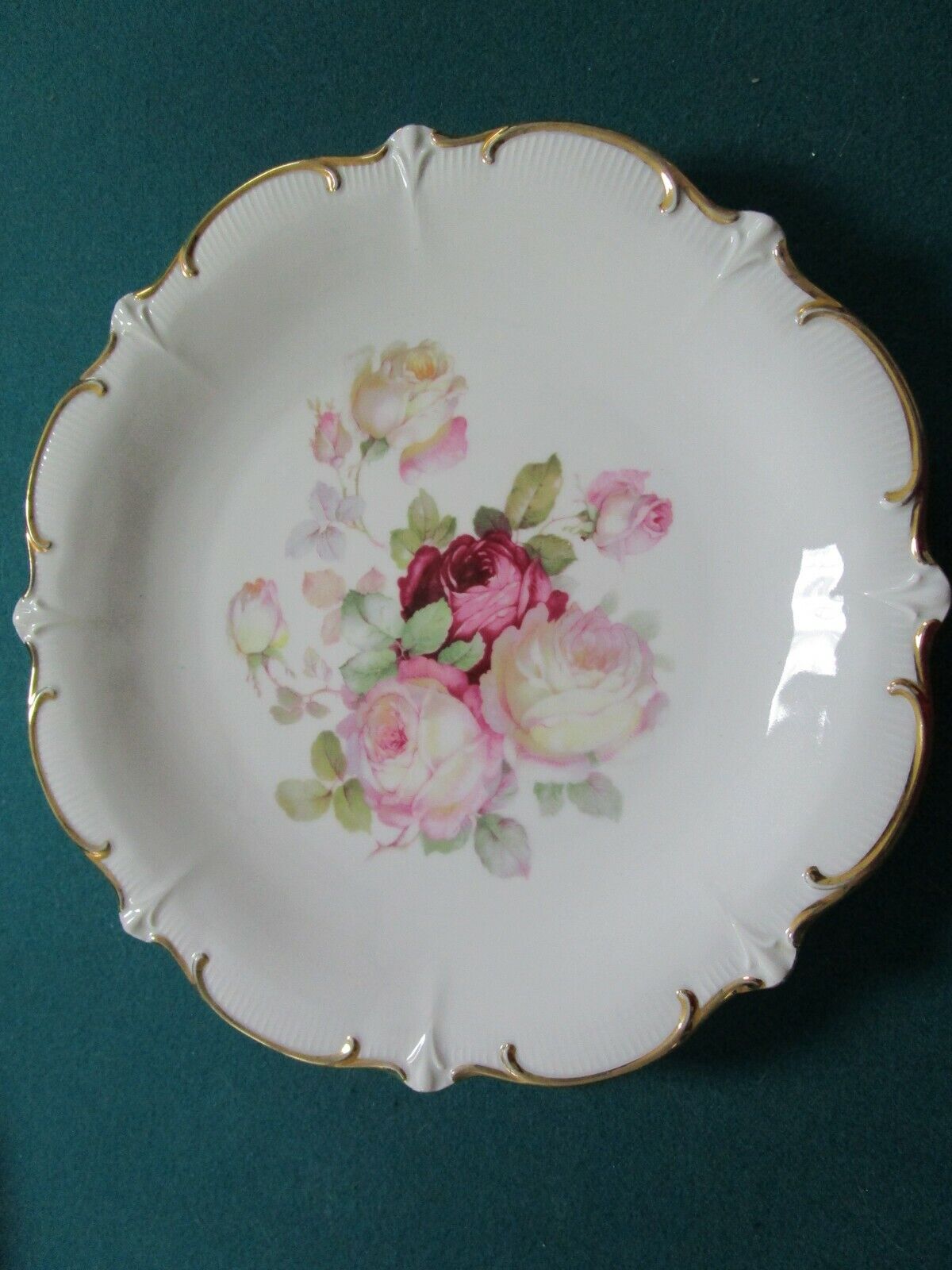 ANTIQUE BAVARIA GERMANY TRAY PLATTER ANTIQUE ROSE, BOUQUET PICK 1 ^^