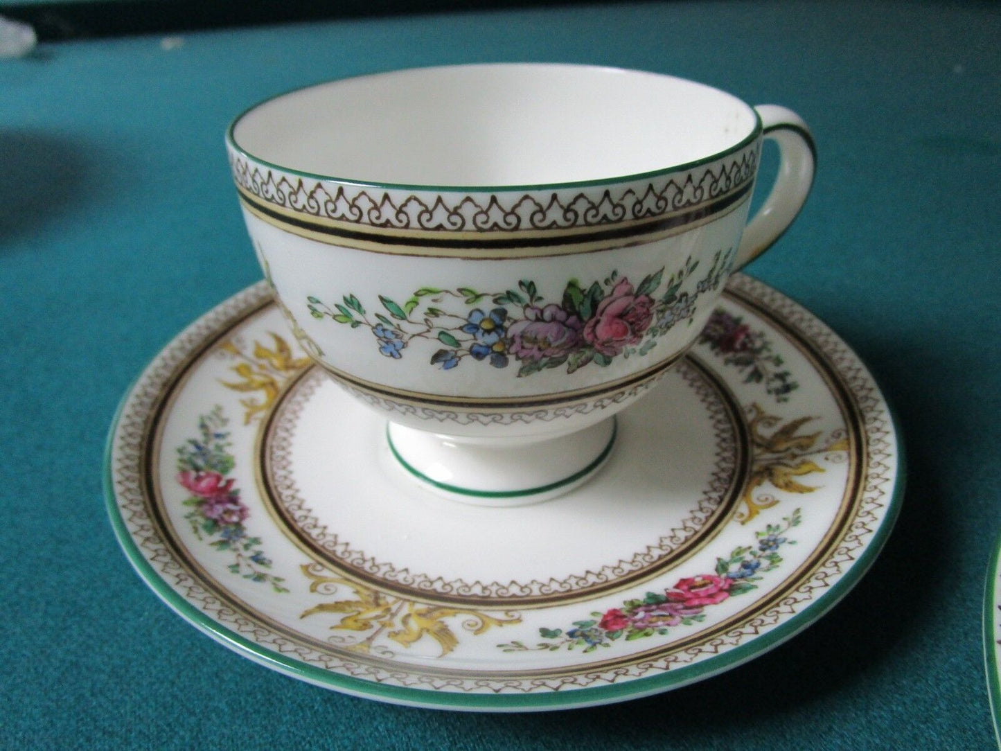 WEDGWOOD 5 PCS  cup cream cup/saucers  COLUMBIA PATTERN 1920s 50f